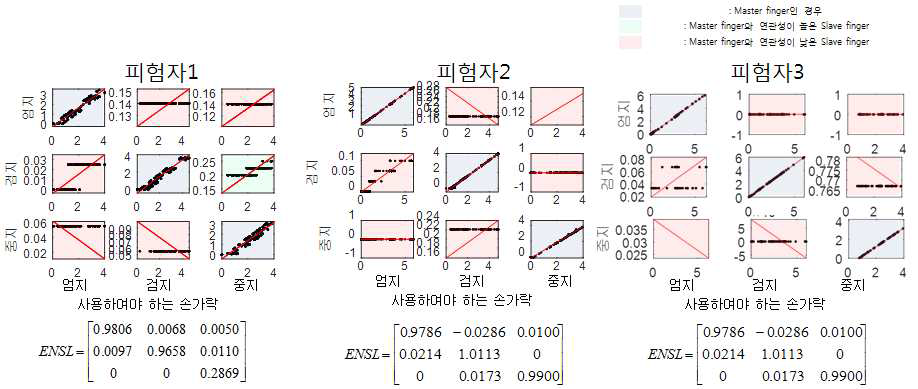 ENSL matrix 측정 및 독립성 평가 결과