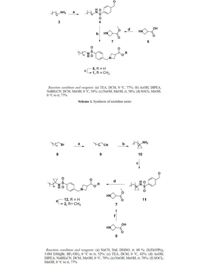 Azetidine 화합물의 합성 경로