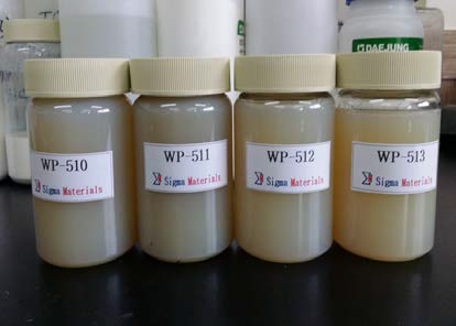 PE wax 및 paraffin wax비율에 따른 유화 시료비교