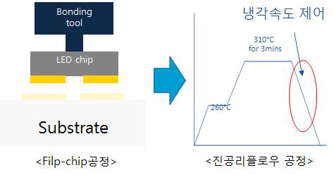 Defect 제어를 위한 LED 패키지 접합 공정도