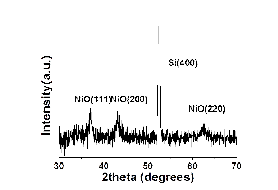 NiO의 XRD pattern