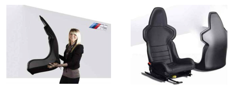 탄소섬유가 적용된 BMW innovative seat