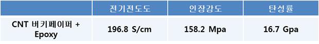 CNT / Epoxy 복합재의 기계적 특성 및 전기적 특성