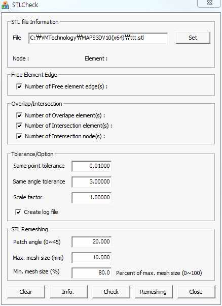 STL 오류 체크 및 Remeshing 프로그램
