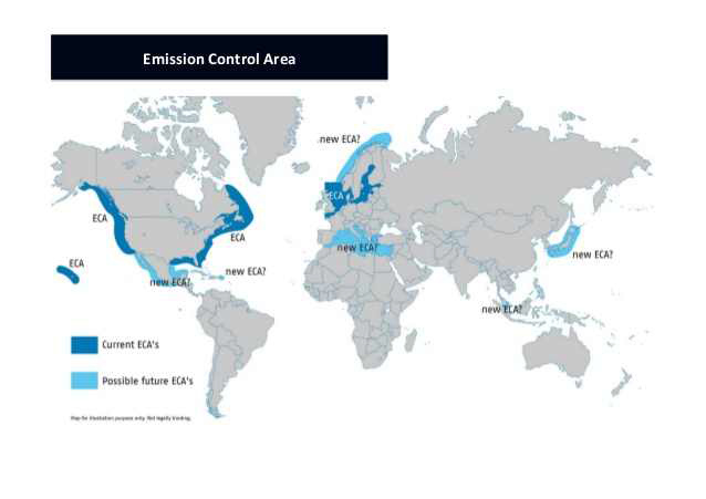 선박 배기가스 배출 규제지역(ECA) 현황