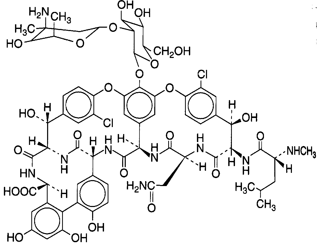Vancomycin의 구조