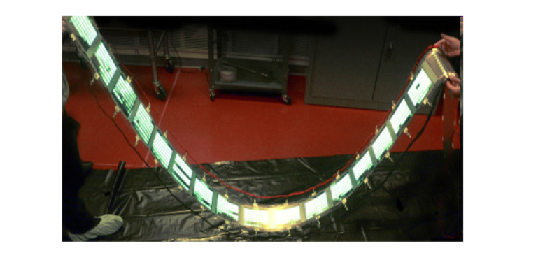 GE lighting의 Flexible OLED 조명 패널