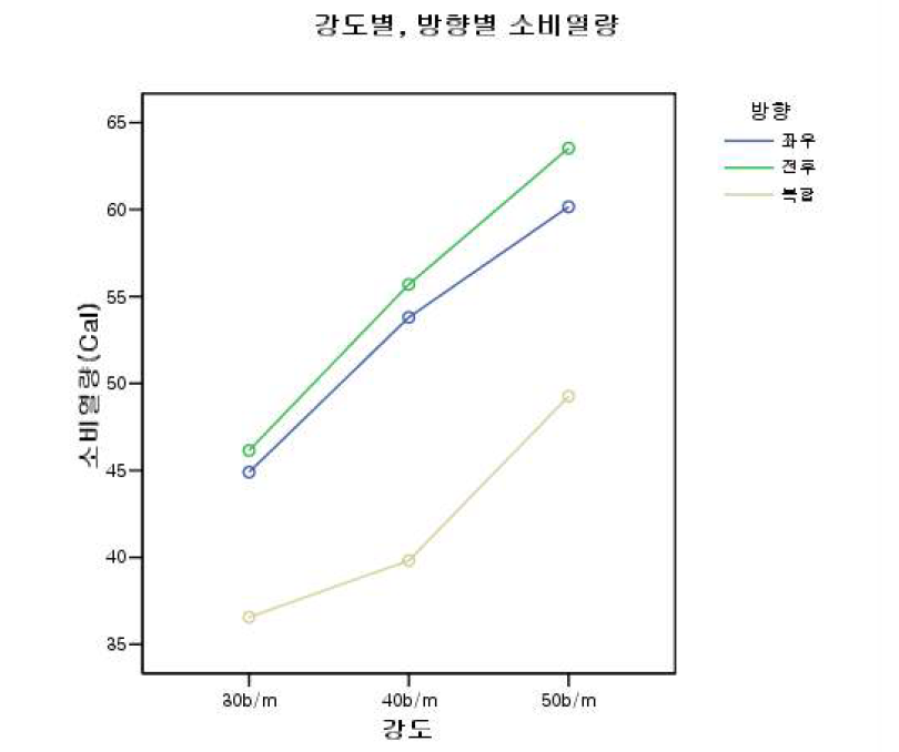 조건별 소비열량