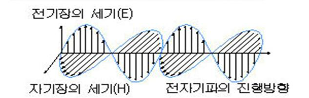 전파의 진행방향과 전기장․자기장의 관계