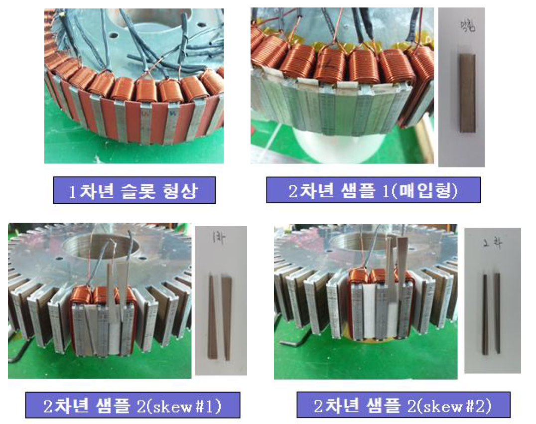 발전기 고정자의 슬롯 오픈