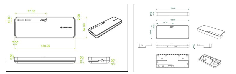 스마트 박스 기구부 디자인 사이즈 결정