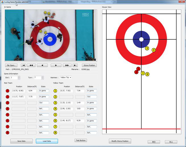 기존 경기 영상에서 컬링의 스톤 위치 기록을 위한 툴 개발