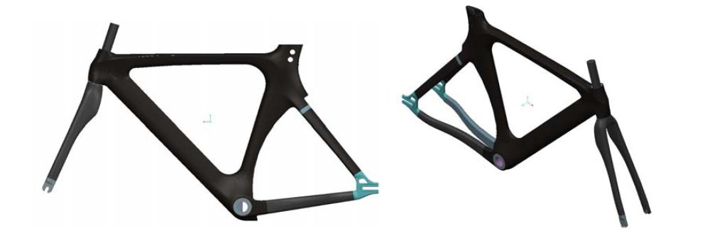 Racing bicycle frame design