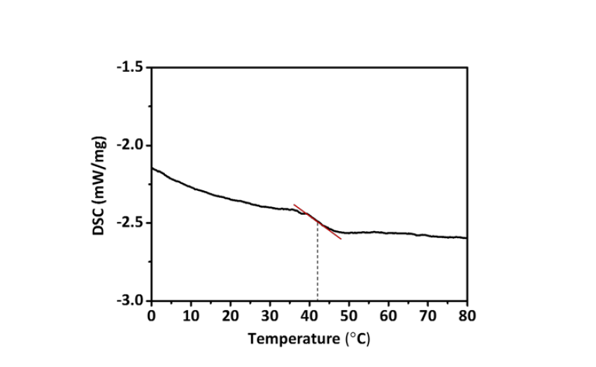 epoxy 계열 고분자의 DSC 측정 그래프