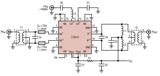 LT5512 Application 회로도