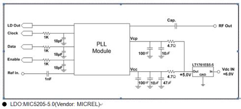 NCPG7-A1115, NCPG7-A460의 Application 회로도