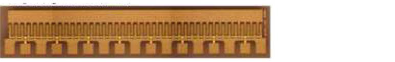 Ku대역용 GaN 전력소자 어레이 칩 사진