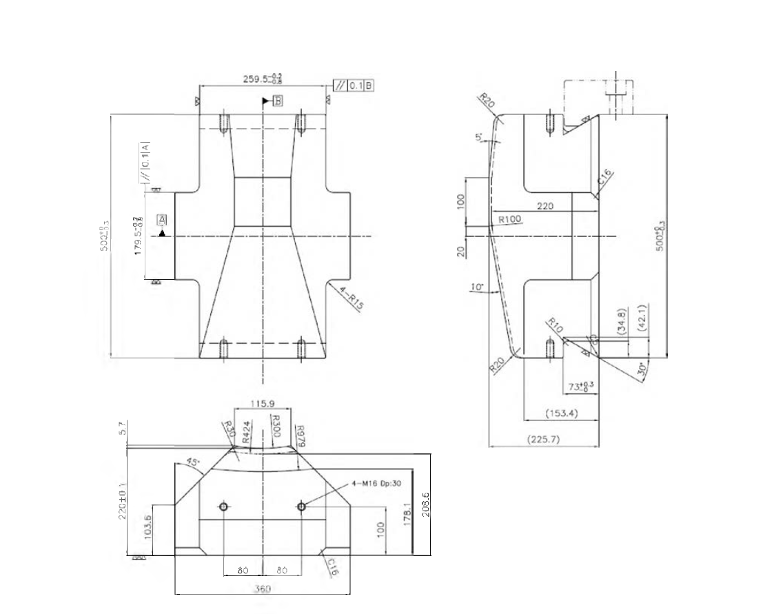 BLU-109/B 탄체 RF 금형도