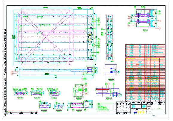 중국 Project Target으로 CFRP Bracket를 적용한 도면