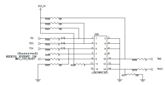 JTAG Debug Schematic