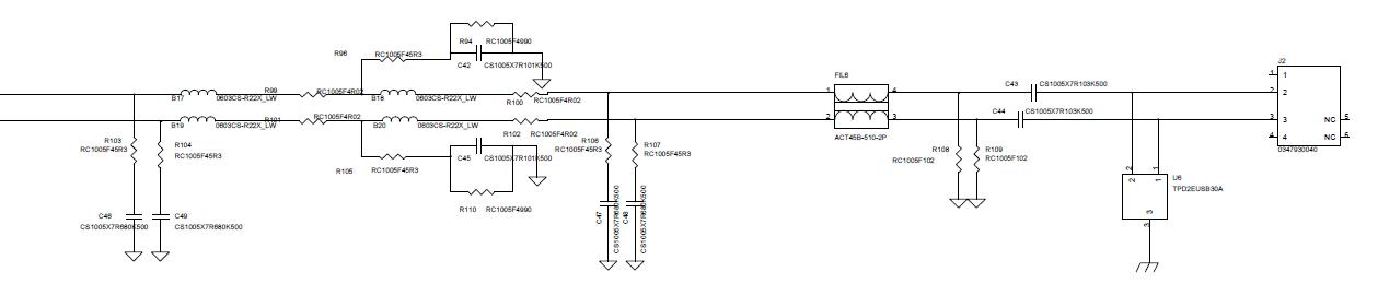 Ethernet Filter Schematic (ECU 노드)