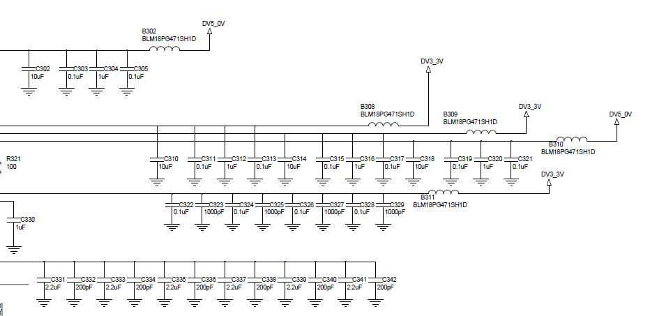 MCU 주변회로-전원 안정화 Schematic