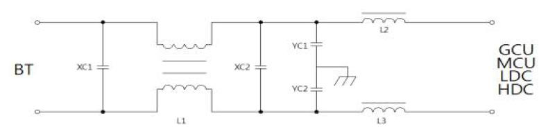IMU EMI 필터 회로도