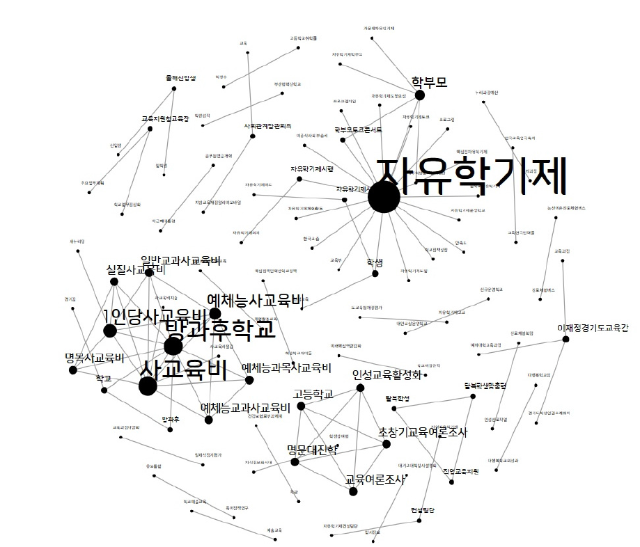 2016년도 언론자료 빅데이터 분석 결과(의미망 분석)