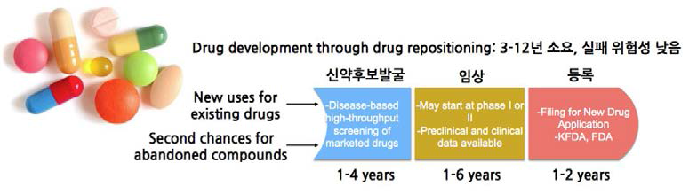 신약재창출을 이용한 신약 개발 과정