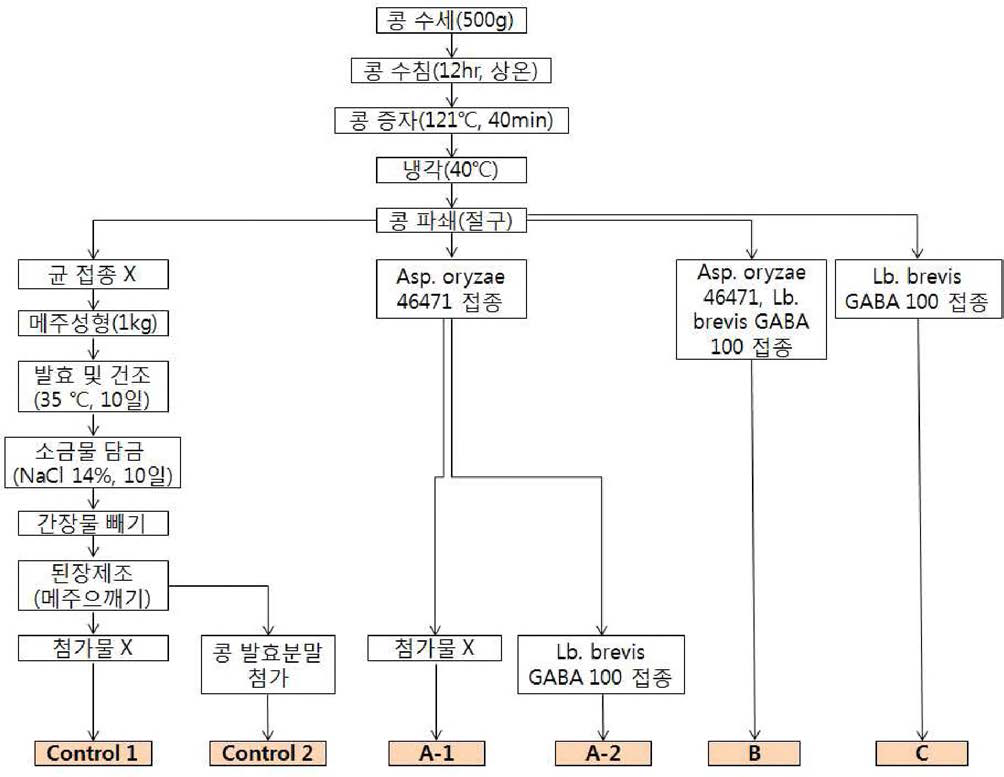 Manufacturing process of samples.