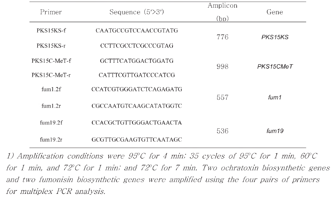 The information of primers used in this study