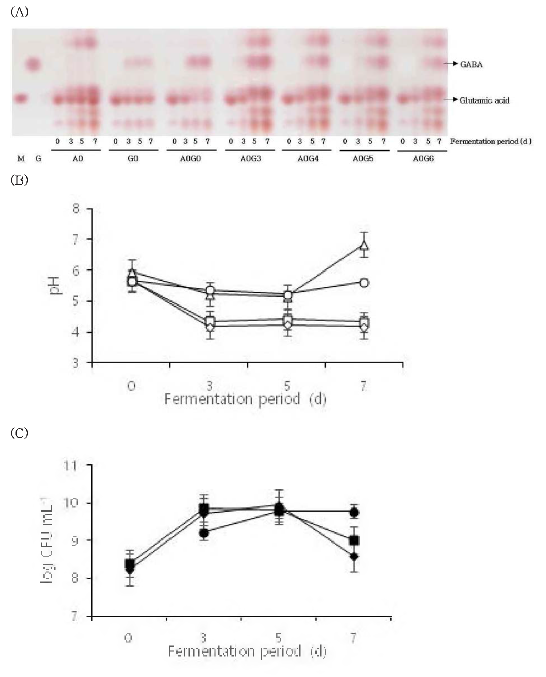 Effect of inoculation time point of GABA 100 on the GABA production