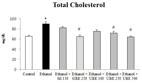 혈중 total cholesterol 레벨