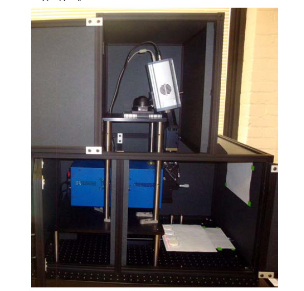 Photo of the line-scan Raman imaging system.