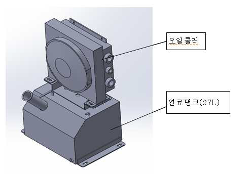 연료탱크, 오일쿨러 유닛