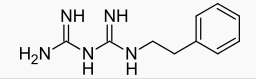 Phenformin: 2-(N-phenethylcarbamimidoyl)guanidine.