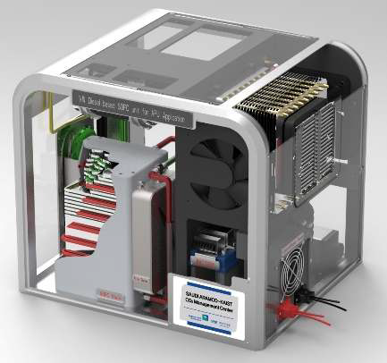 Design of the 1 kWe MS-SOFC APU system from the project