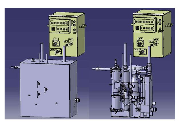 CAD design of the developed 1 kW APU prototype