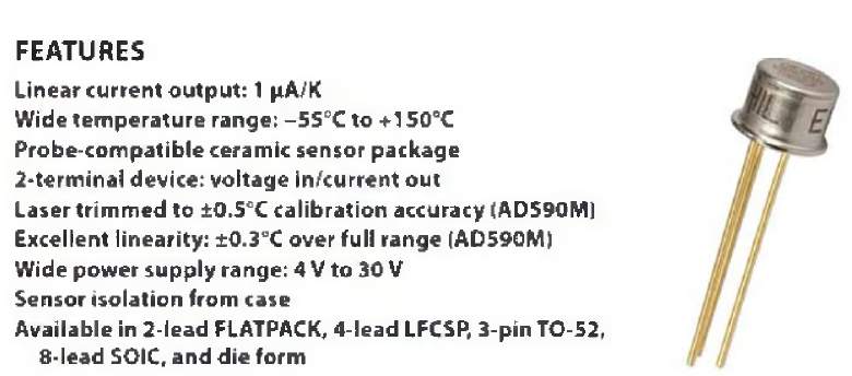 광전자부 사용 Temperature Sensor