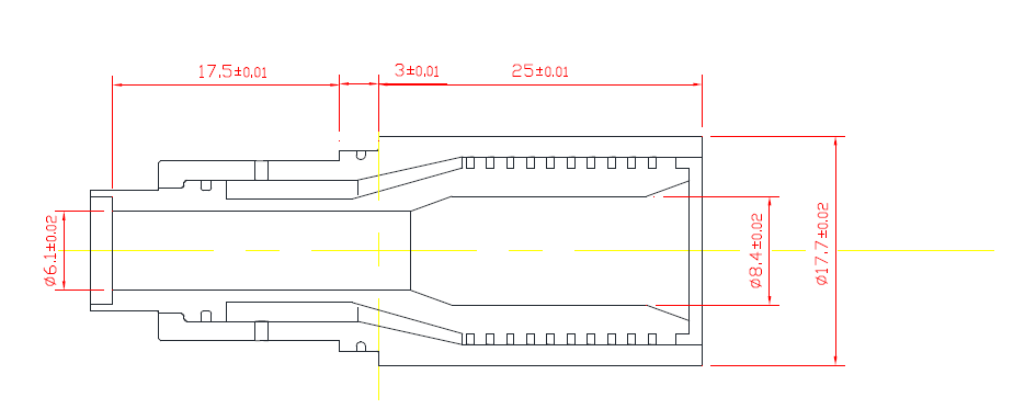 추력 9톤 엔진 연소기 배플 분사기 (C Type)