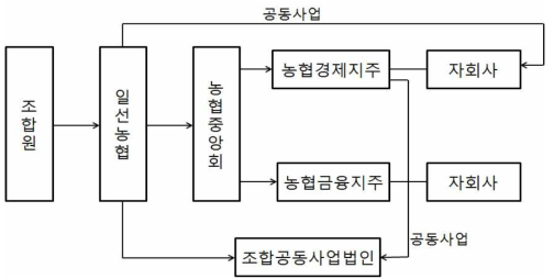 사업구조개편 후 농협조직의 모습