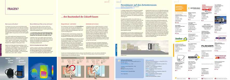독일 Passivhaus 설계가이드라인의 챕터별 페이지 구성 예시