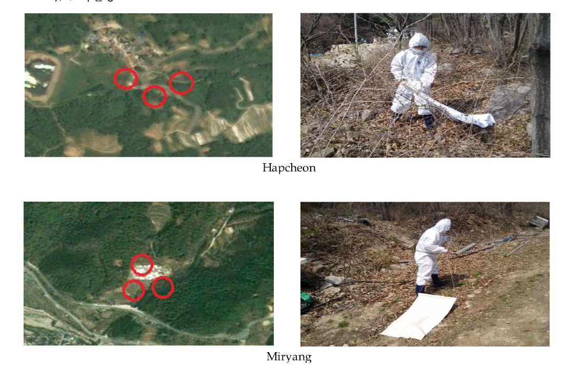 Collection sites of ticks in Gyeongnam area