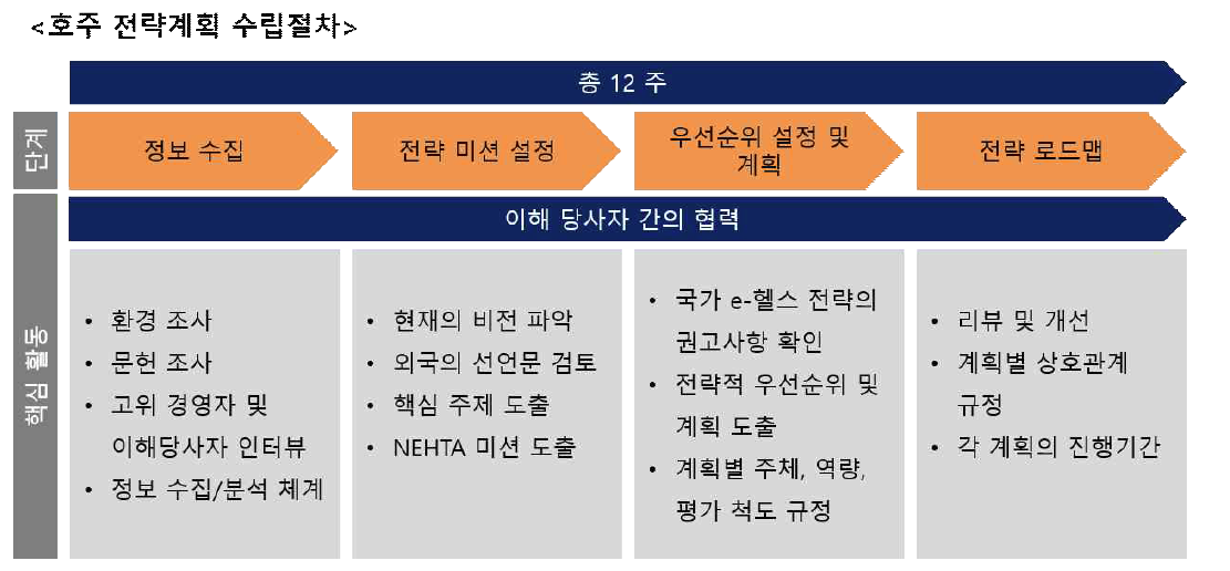 호주의 IT 헬스 전략 계획 수립 절차