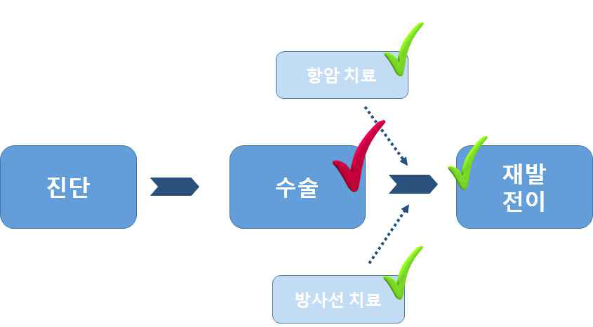 육종의 치료 흐름과 인체 자원 수집 시점