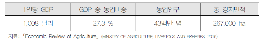 케냐의 농업 개황