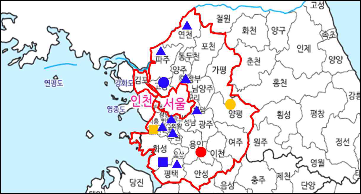 경기도 지역 중·대형 일반 및 특성화안전체험관 현황