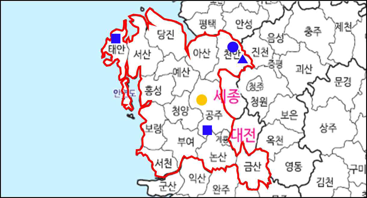 충청남도 지역 중·대형 일반 및 특성화안전체험관 현황