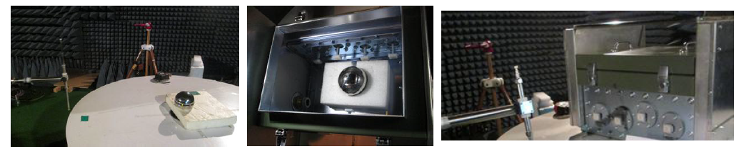 An example for a shielding effectiveness test for a small enclosure.