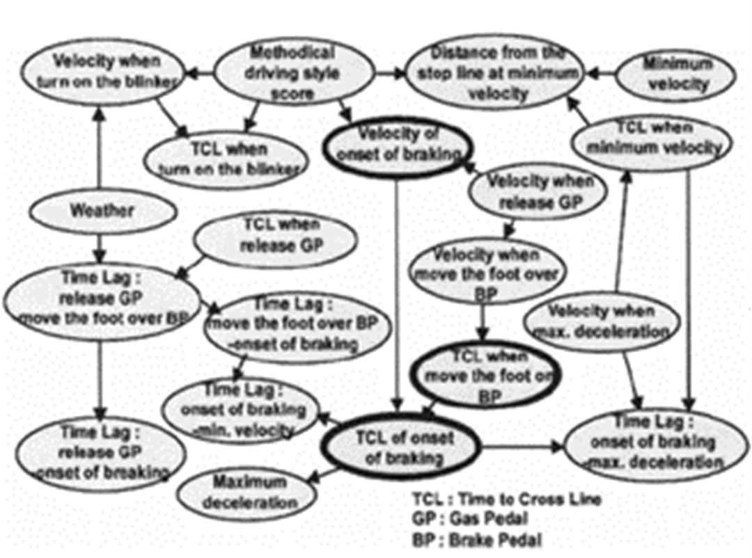 운전자 행동에 대한 베이지안 네트워크 모델